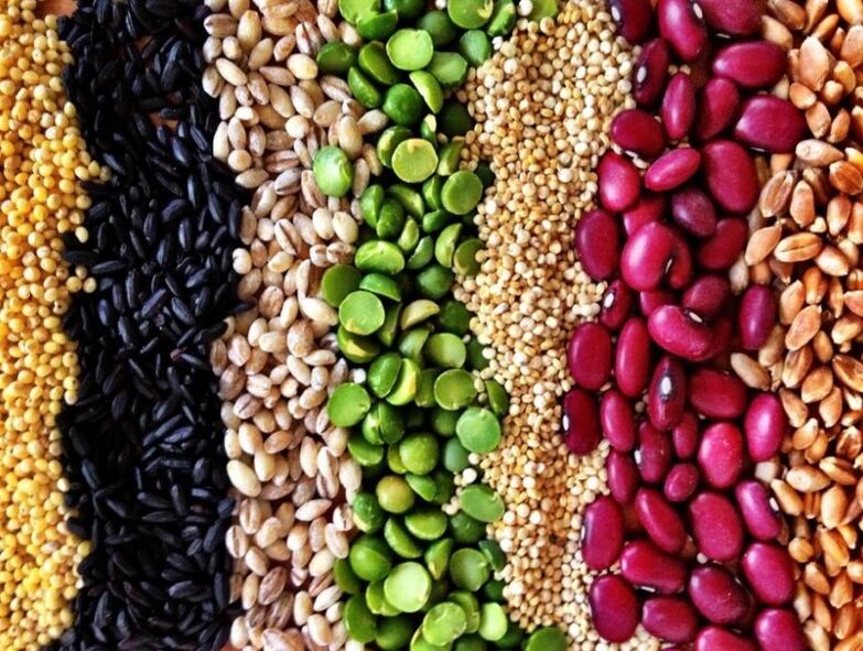 Cereales y guisantes